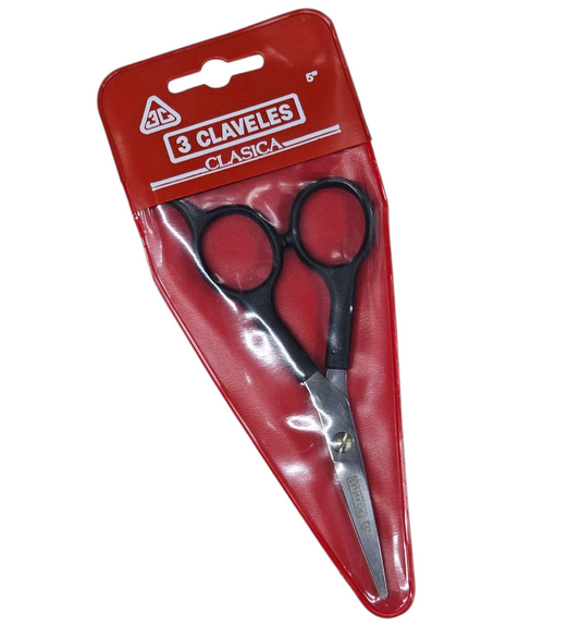 Tijera 3 Claveles Scuola Con Rabillo de 5"