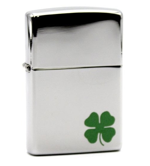 Encendedor Zippo Cromado con Trebol 24007