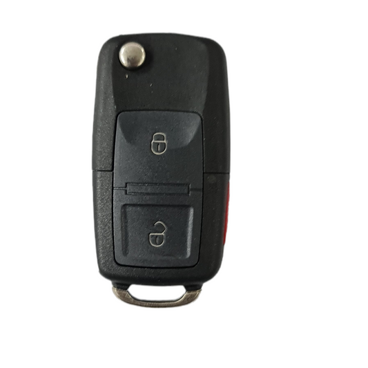 Llave KD tipo VW 2 botones más pánico