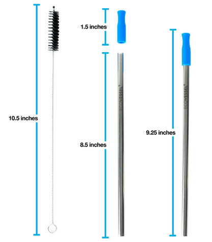 Set de Pitillos Reusables Ecovessel (4 Piezas)