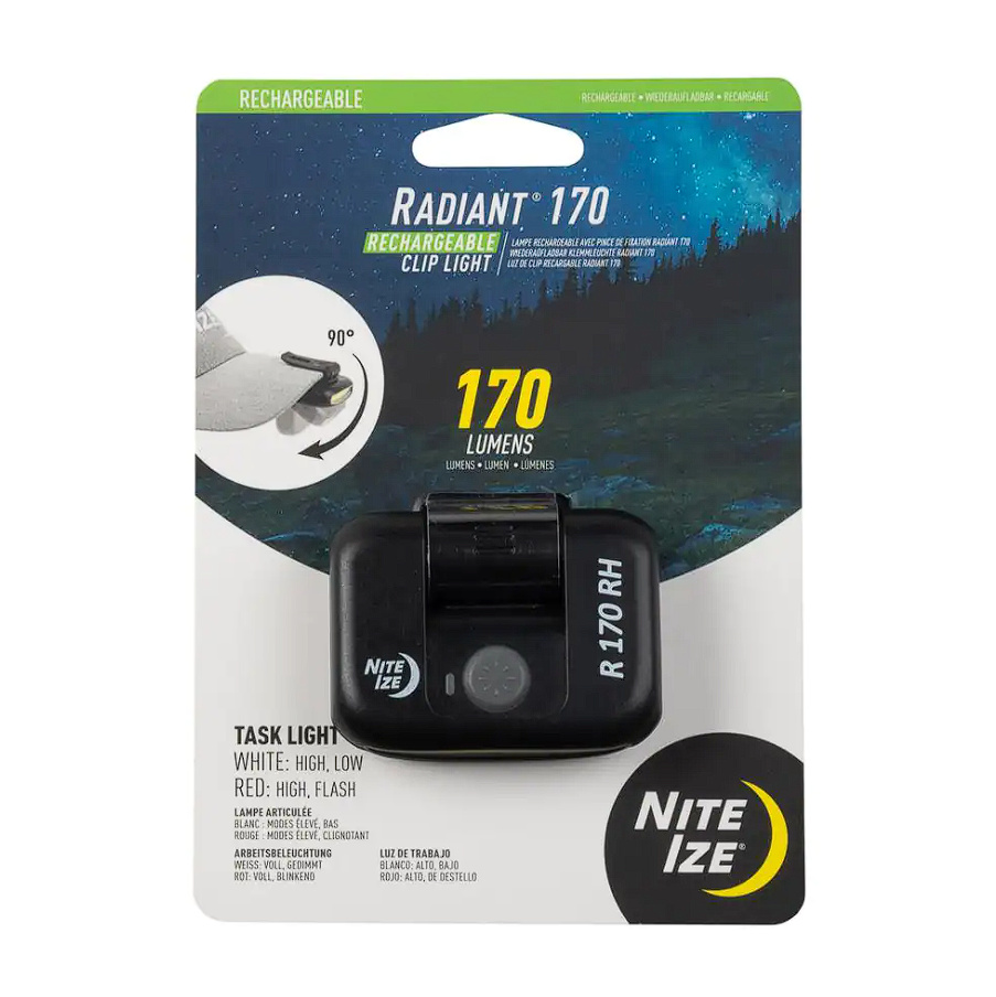 Linterna Nite Ize Radiant Recargable Con Clip Ajustable