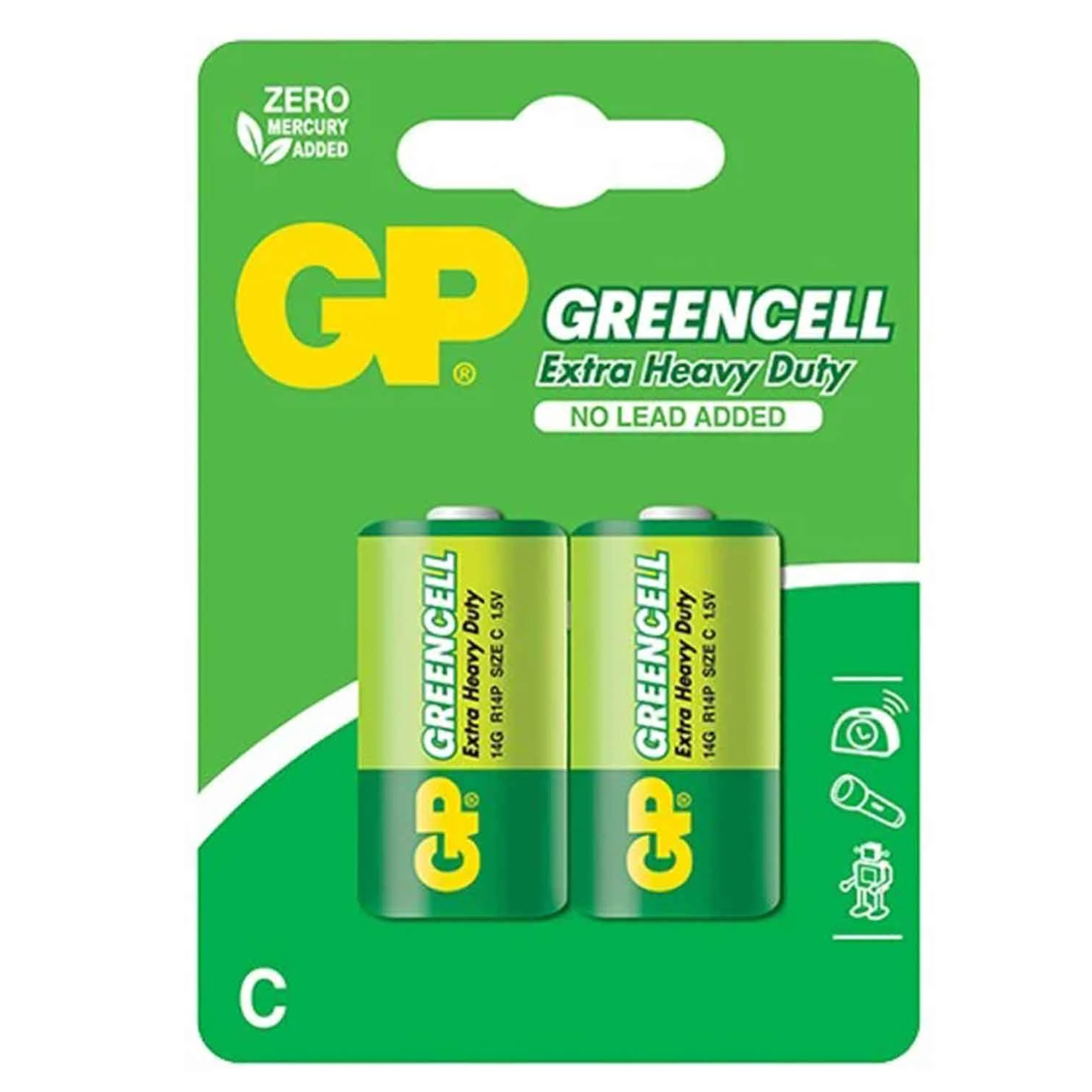 Bateria GP Greencell Tipo C 1.5V