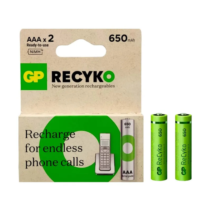 Bateria GP AAA Recargable 650 mAh
