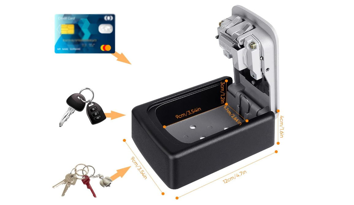 Caja con Clave para Llaves Fayleeko para Exteriores