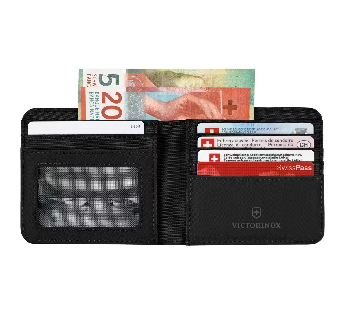 Billetera Victorinox Bi-Fold Travel Essentials Negra