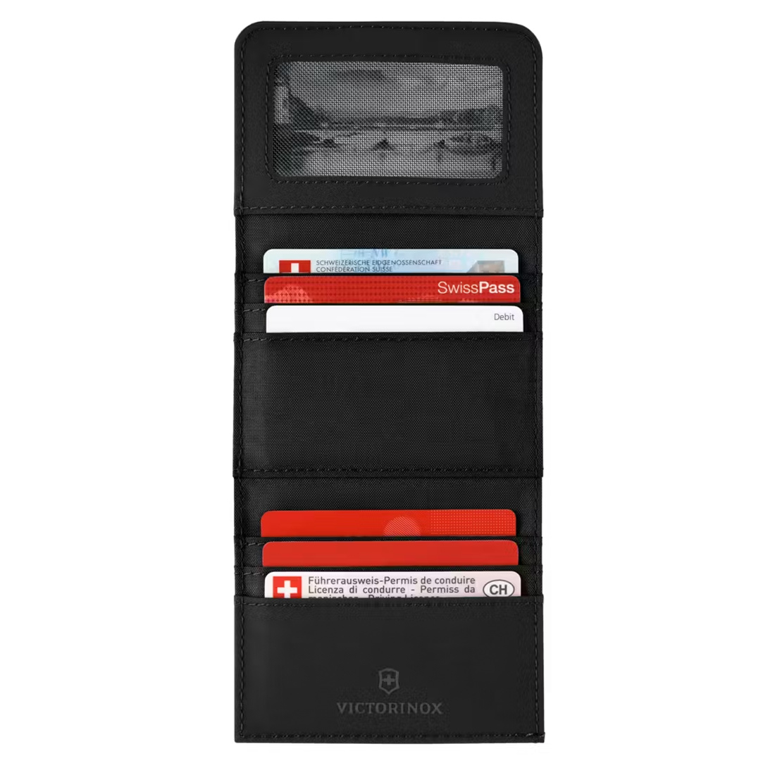 Billetera Victorinox Tri-Fold Travel Essentials Negra
