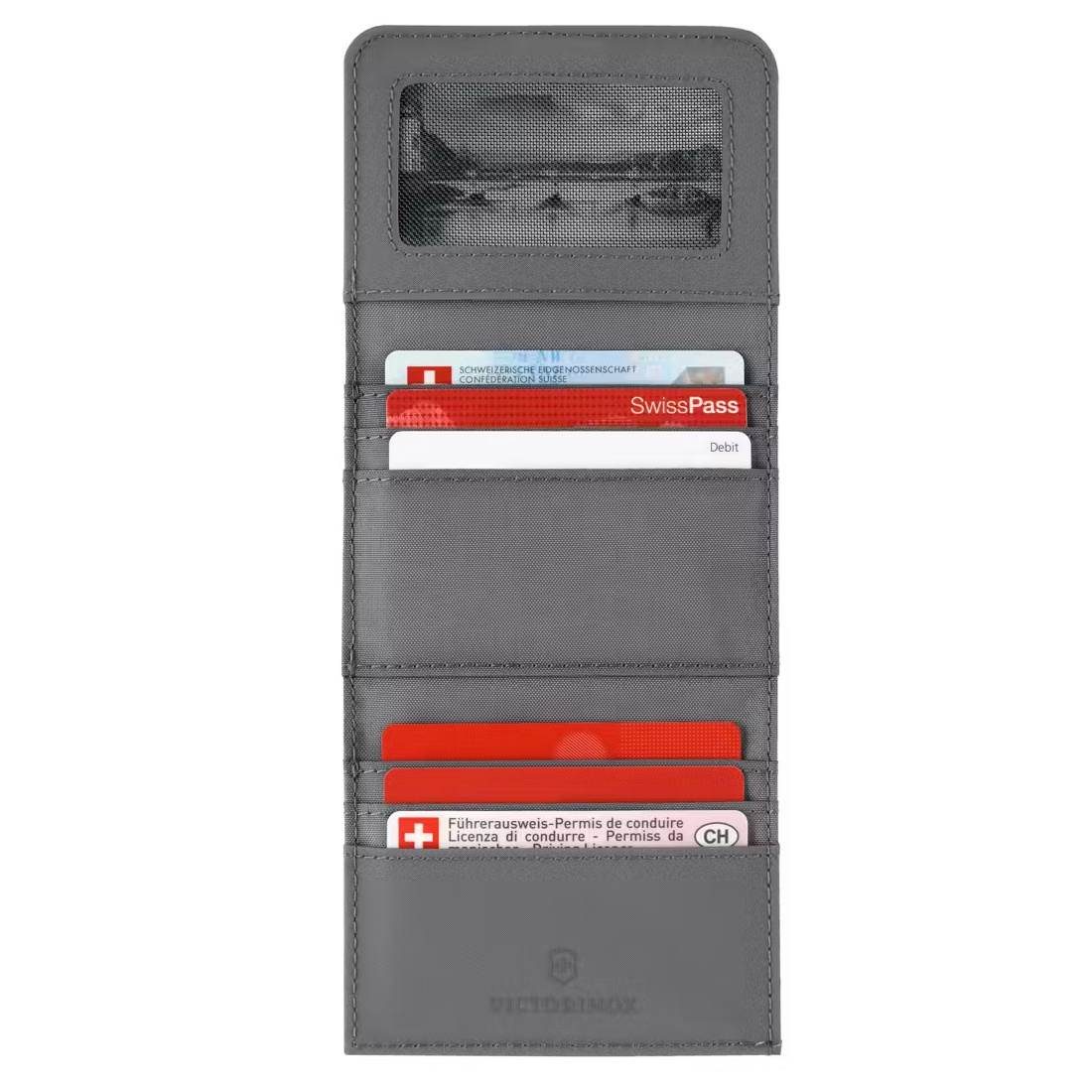 Billetera Victorinox Tri-Fold Travel Essentials Gris