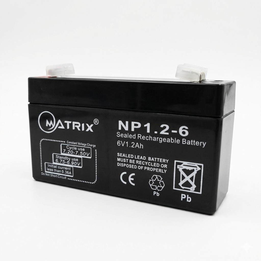 Bateria Sellada Matrix de 6V 1.2 Ah