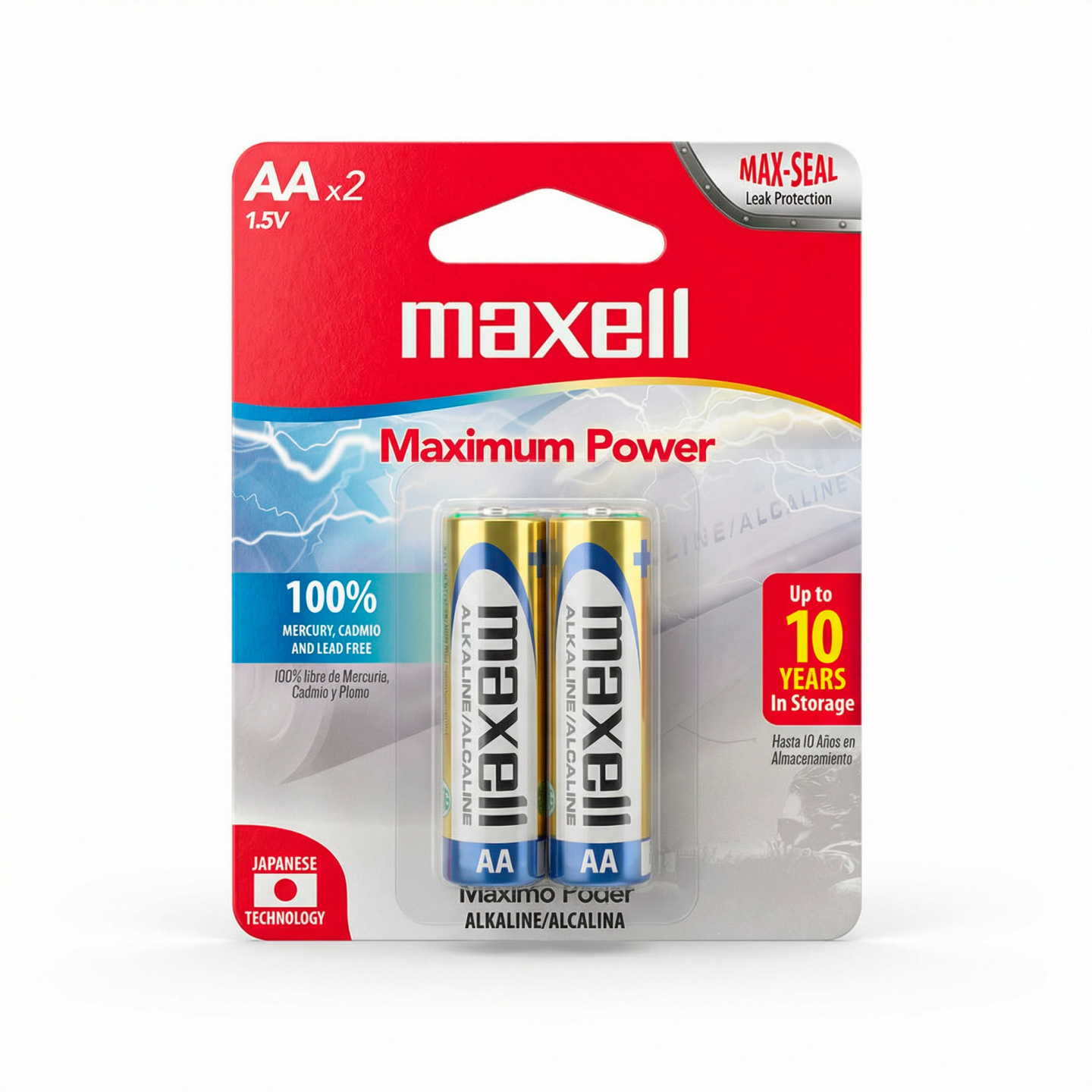 Bateria Maxell AA 1.5V Alcalina