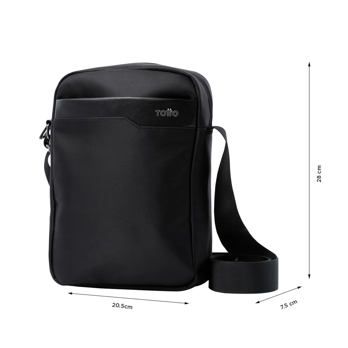 Bolso Totto Cruzado Kano Negro