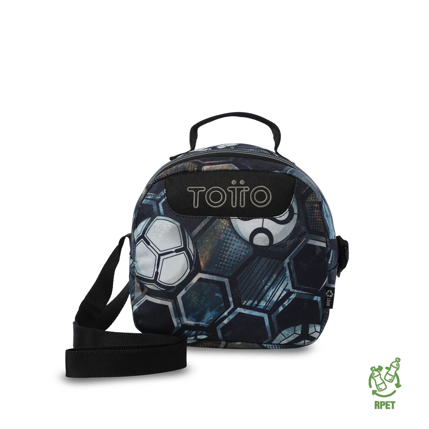 Lonchera Totto Borrador Futbol Negro