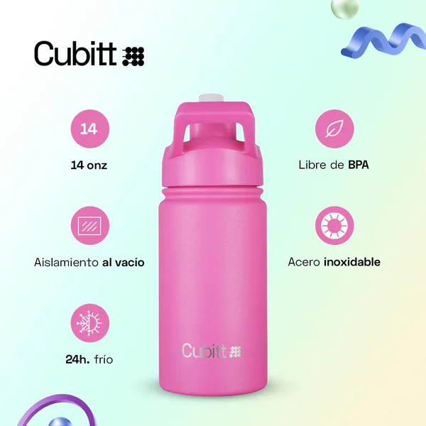 Envase Termico Cubitt Termo Jr. Hot PinkFucsia 14oz / 414ml