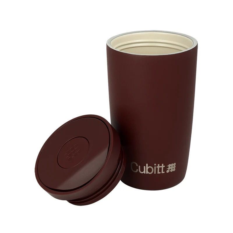 Envase Termico Cubitt Coffee Mug Deep Burgundy Marron Oscuro 12 oz 355 ml