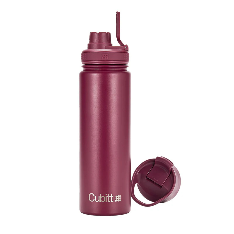Envase Termico Cubitt Hydro Bottle Deep Burgundy Vinotinto 24 oz 709ml