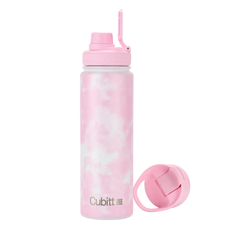 Envase Termico Cubitt Hydro Bottle Light Pink Tie Dye Rosado Claro 24 oz 709ml