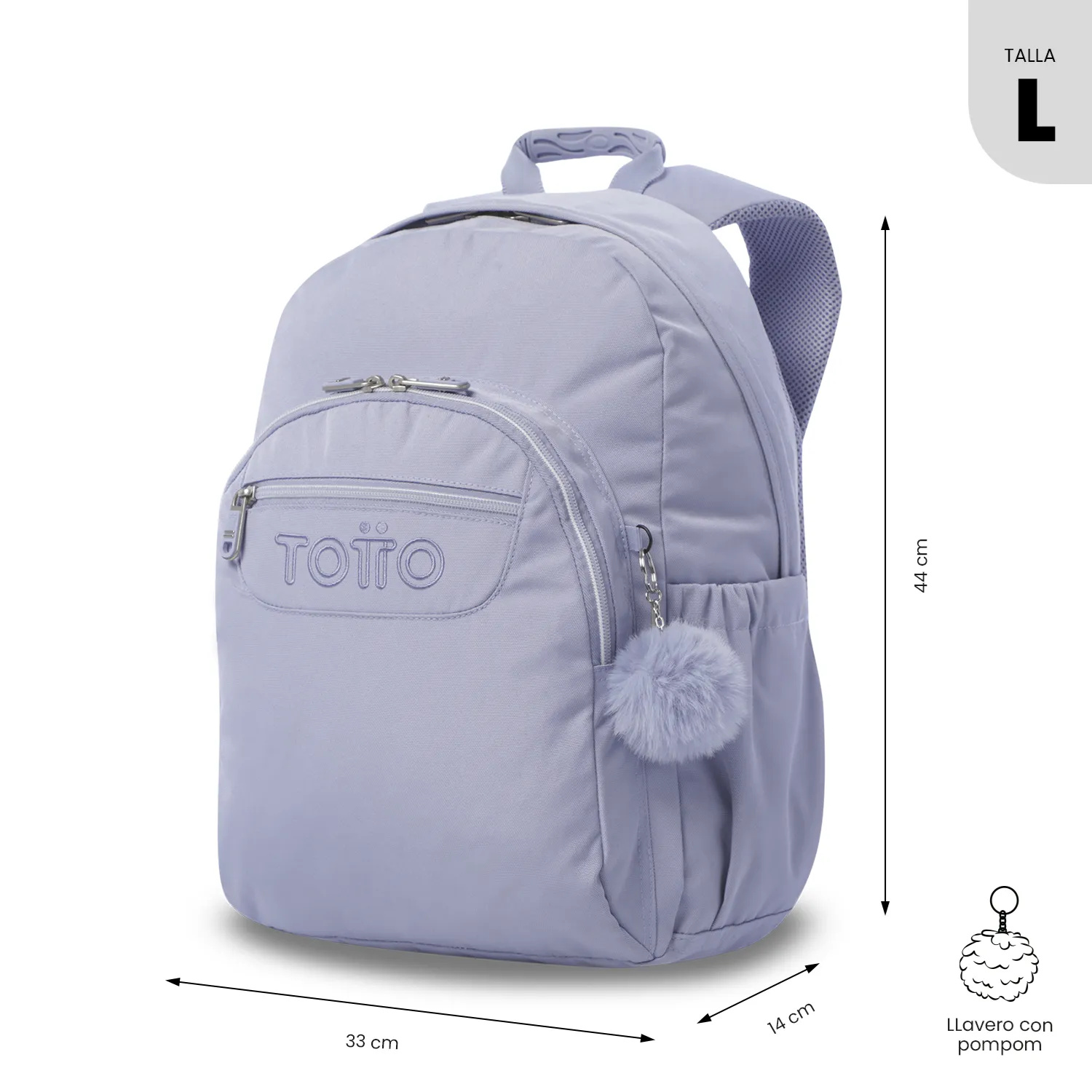 Bolso Totto Acuarela Morral Lila