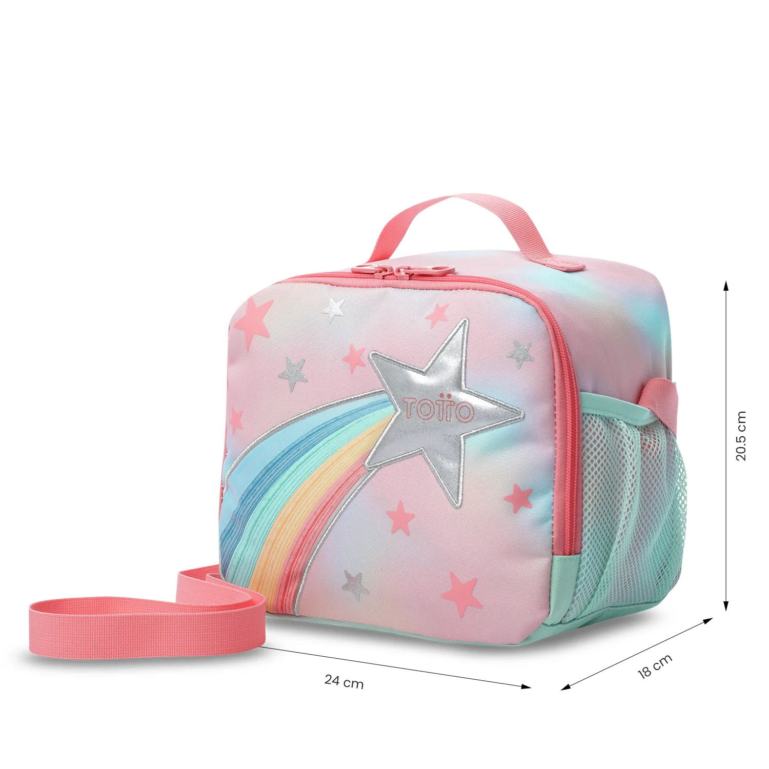 Lonchera Totto Rainbow Star Estrella Rosada