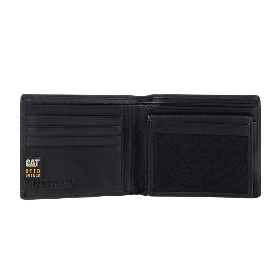 Billetera CAT Ethiopian Leather Wallet Negro