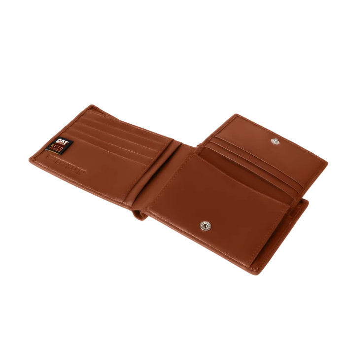 Billetera CAT Ethiopian Leather Wallet Marron