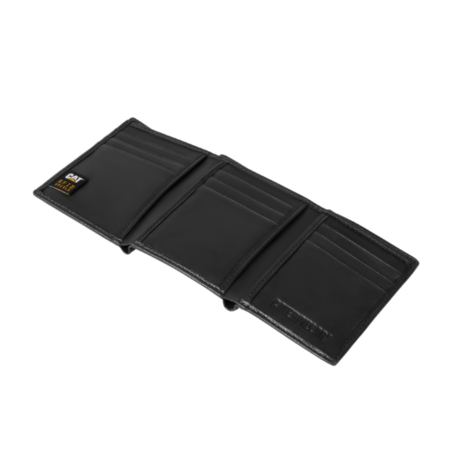 Billetera CAT Kenya Leather Wallet Negro