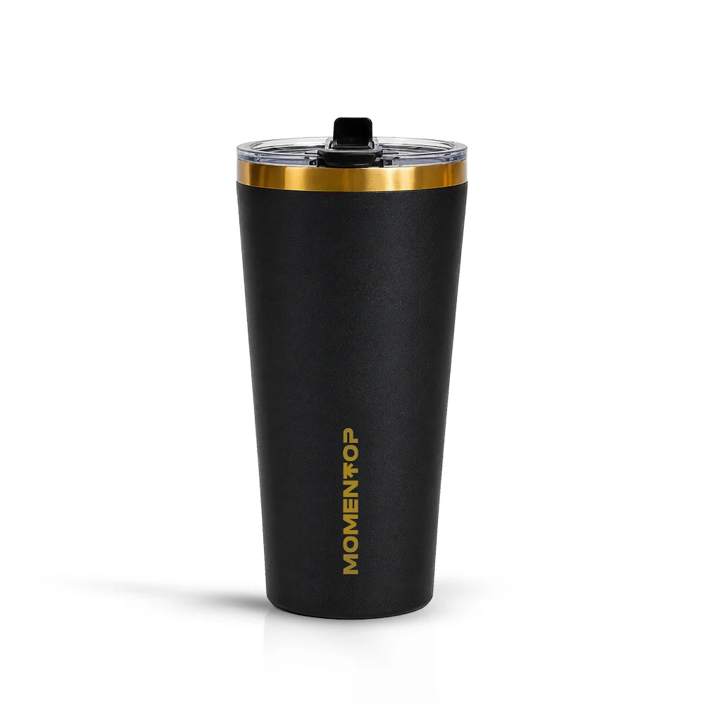 Envase Termico Momentop Elite Tumbler Luxury Black 25oz / 739ml