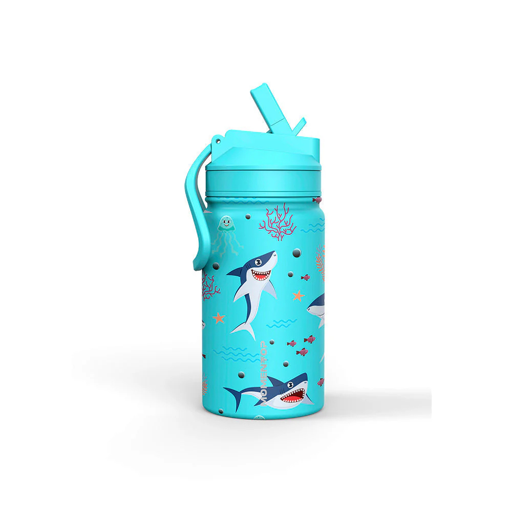 Envase Termico Momentop Kids Tiburon Azul 12oz / 355ml