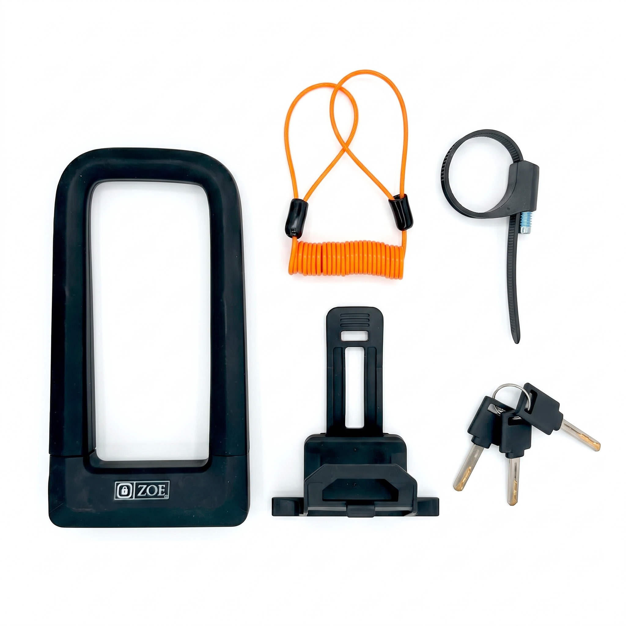 Candado Zoe para Motos y Bicicletas con Llaves de Seguridad