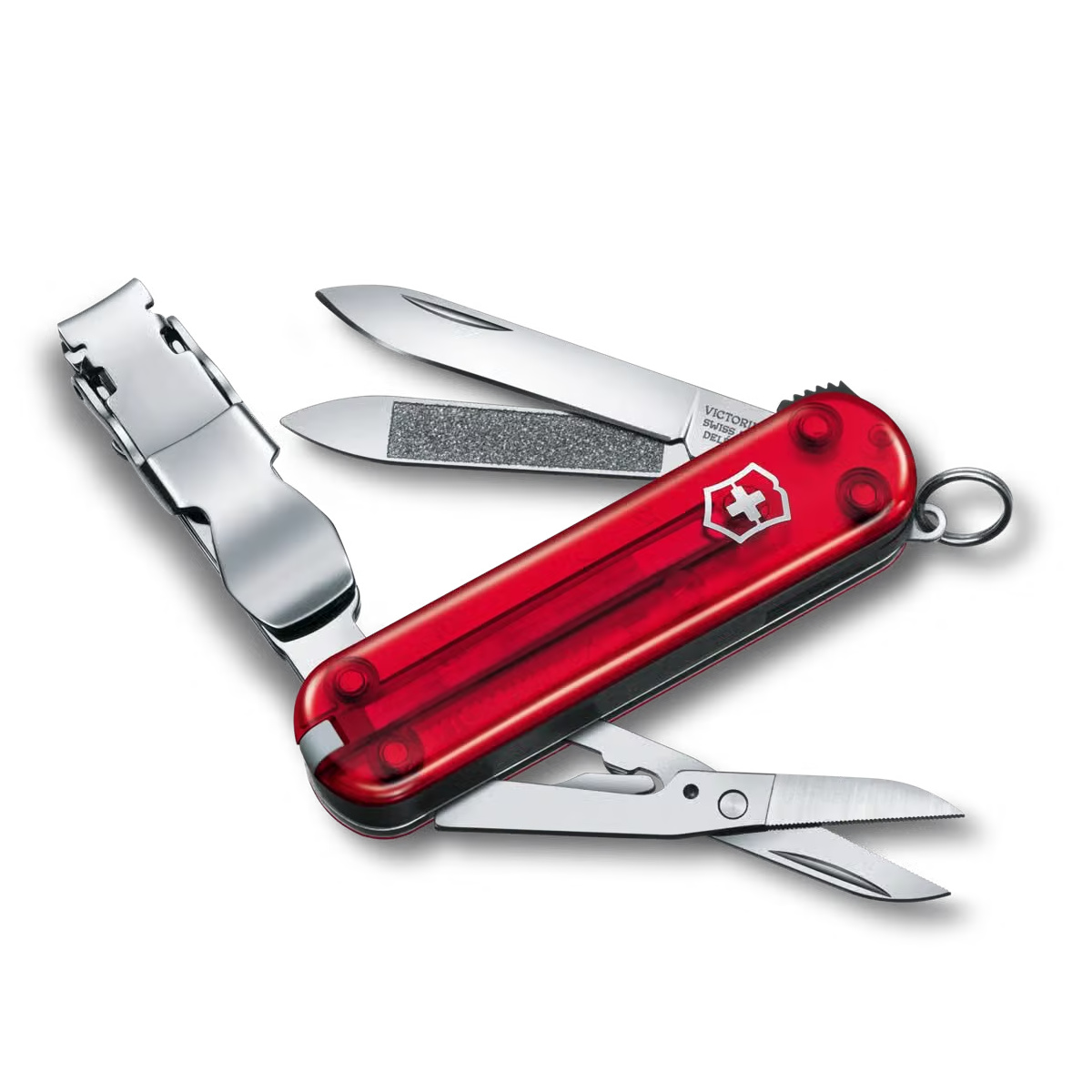 Navaja Victorinox Nail Clip 580 Rojo Transparente