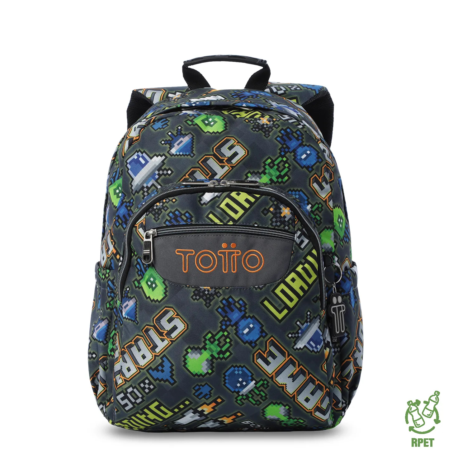 Bolso Juvenil Porta PC 14" Acuareles Gris