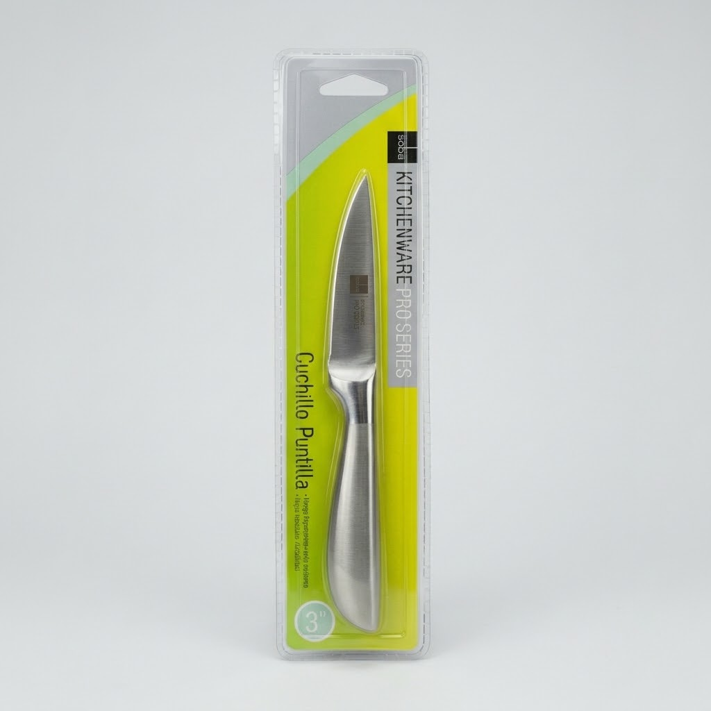 Cuchillo Saba Mango de Acero Puntilla 3 Pulgadas