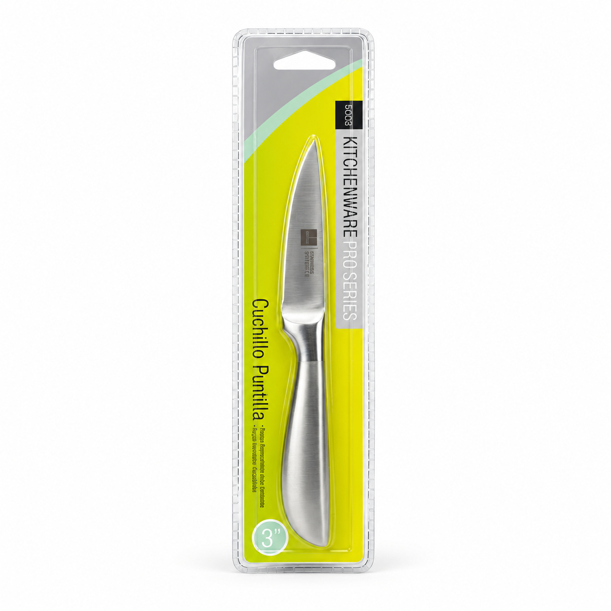 Cuchillo Saba Mango de Acero Puntilla 3 Pulgadas