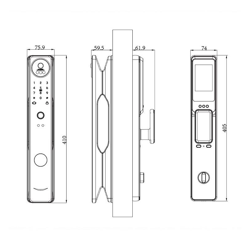 Cerradura Electronica Locstar S100A con Huella Dactilar, Wifi, Bluetooth y RFID