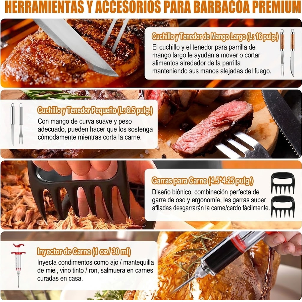Set Parrillero Cifaisi con Maletin 38 Piezas