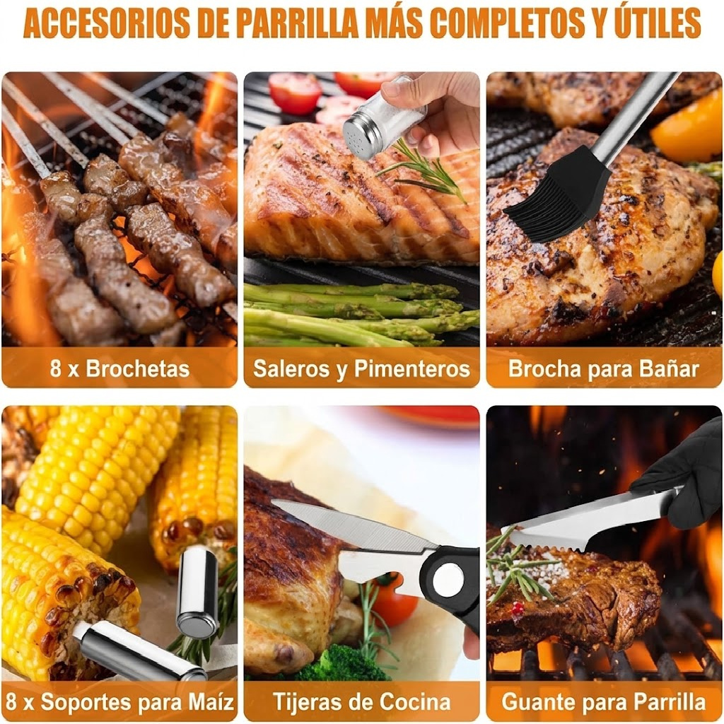 Set Parrillero Cifaisi con Maletin 38 Piezas