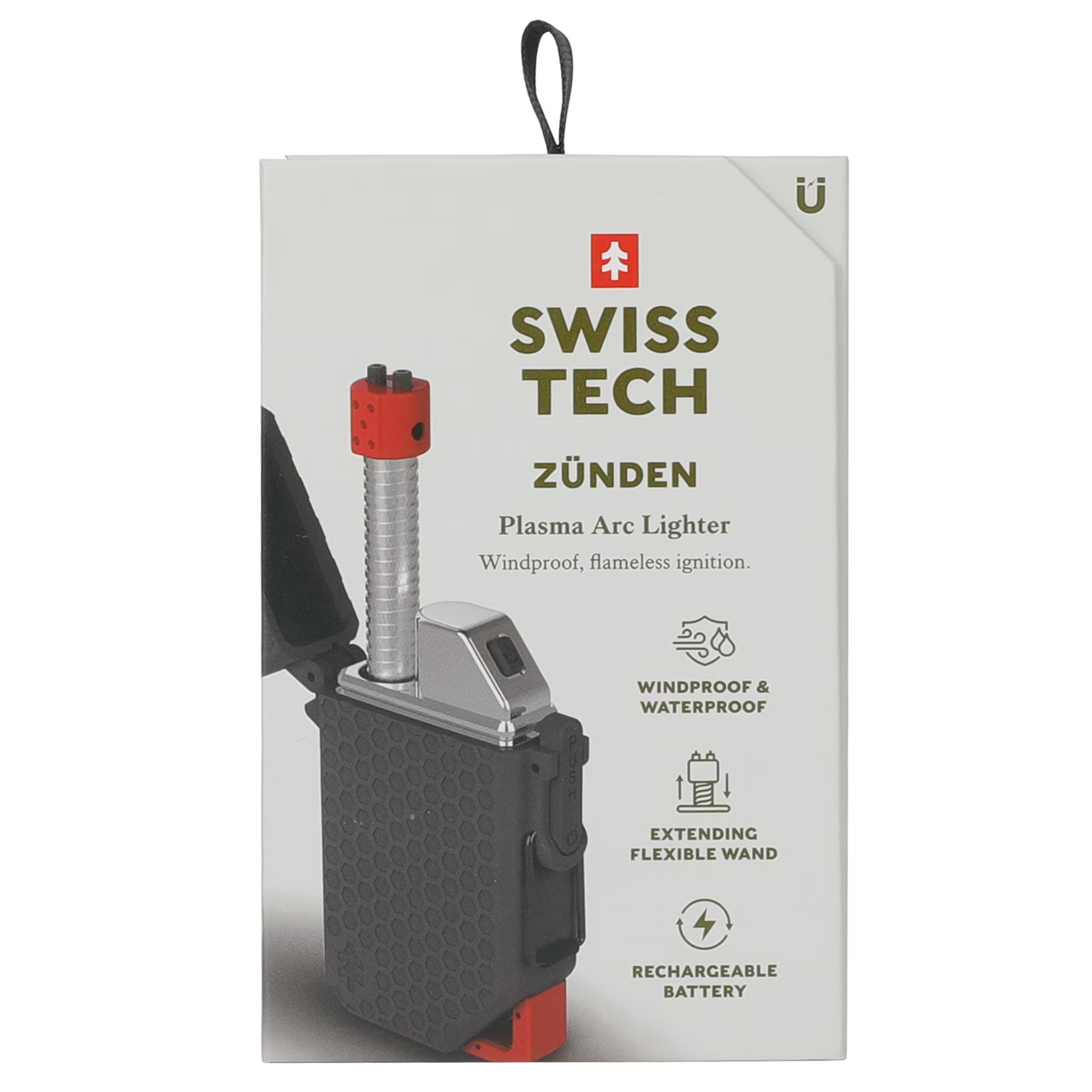 Encendedor Swisstech de Plasma Recargabale USB-C con Varilla Flexible