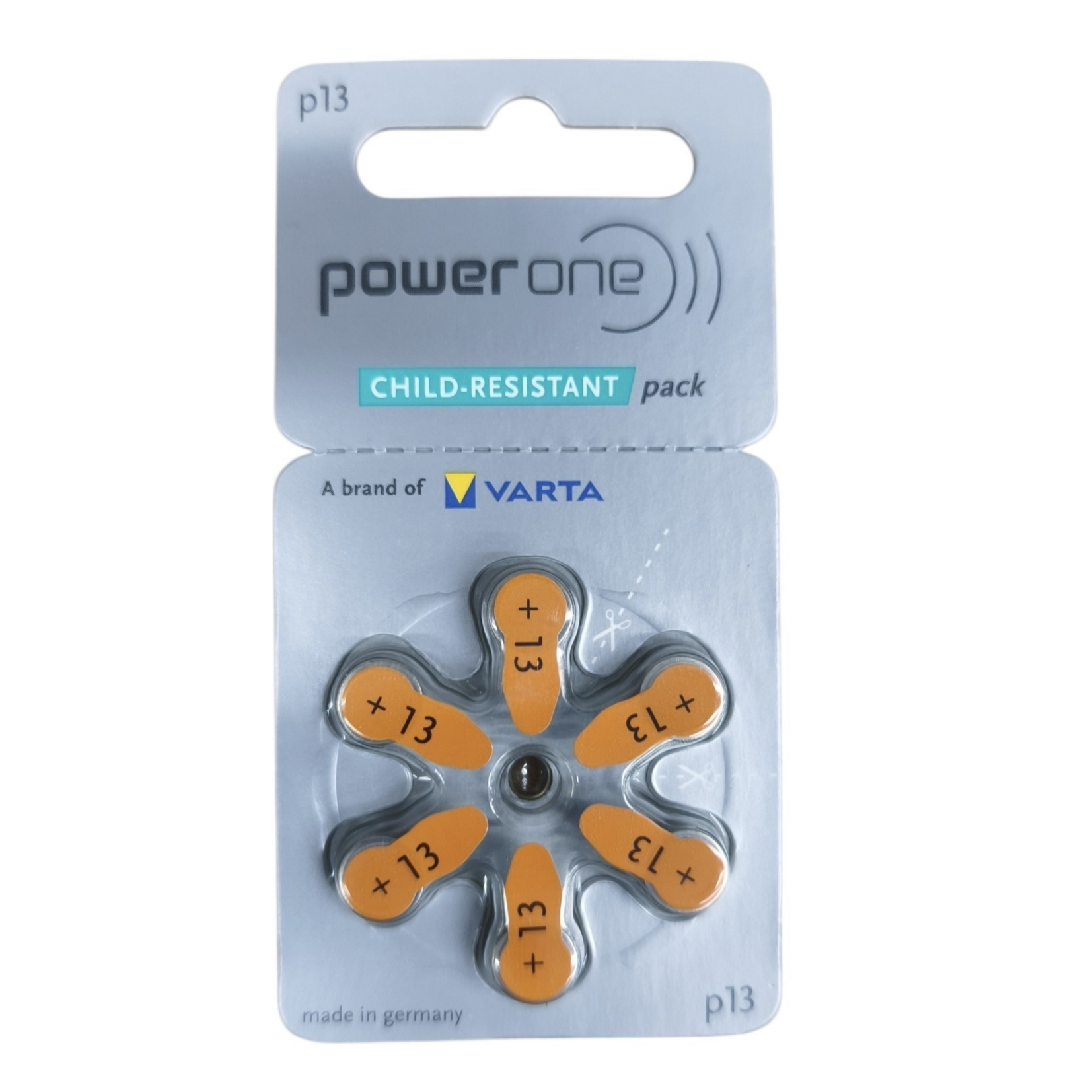Bateria Power One P13 para Audífonos y Prótesis Auditivas