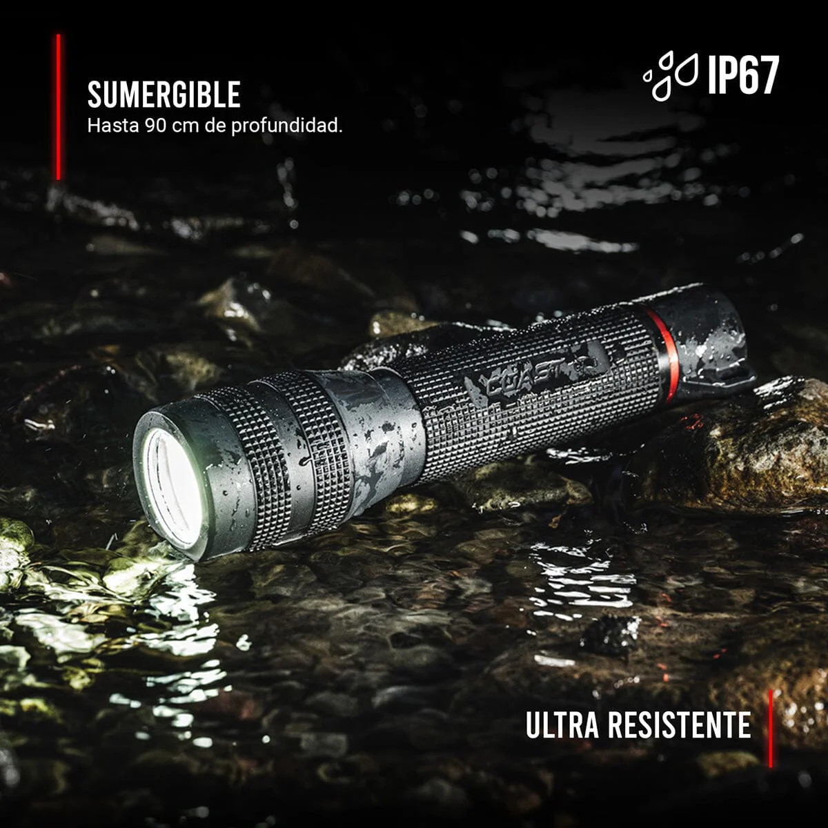 Linterna Coast GX10 Negra 550 Lumens