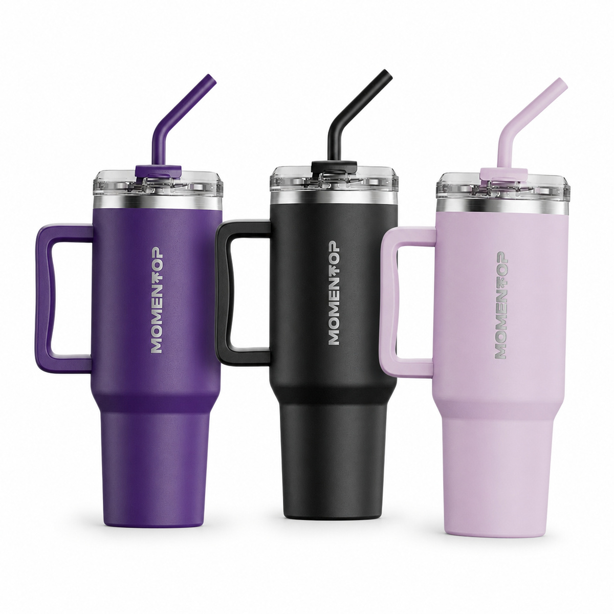 Envase Térmico Momentop 40oz / 1.18 L con Asa de Agarre y Pitillo